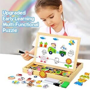 ARCADE TOYS Wooden Magnetic Educational Activity Board Puzzles for Kid