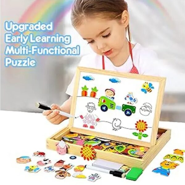 ARCADE TOYS Wooden Magnetic Educational Activity Board Puzzles for Kid