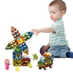 TOYARTSY 57-Piece Light Magnetic Blocks