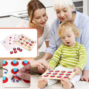 TINY TOYS CO Kids Wooden Memory Board