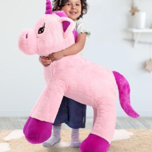 Besties Big Size Funny Unicorn Stuffed Animal Plush Toy