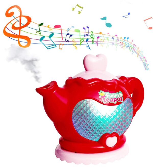 Webby Musical Tea Kettle Toy with Light & Water Vapour