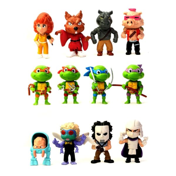 Magic TOYLAND Ninja Turtle Cute Action Figure Set of 12