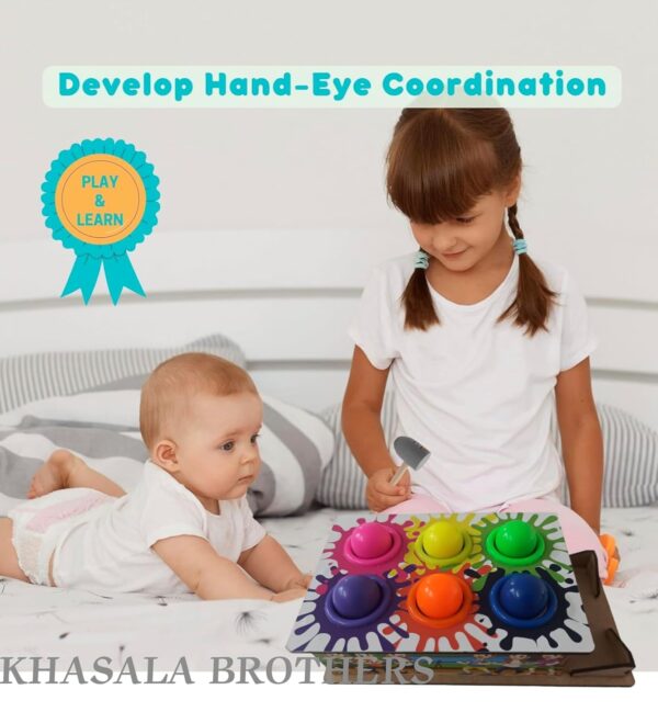 Khasala Brothers® Wooden Hammer and Ball Set Toy