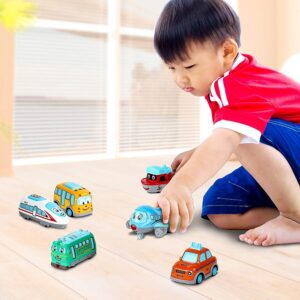 PLUSPOINT Cute Metal Die Cast Pull Back Vehicles Toy