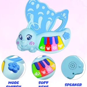 VGRASSP Mini Butterfly Piano Toy for Kids