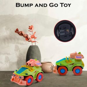 WISHKEY Plastic Tank Bump and Go Toy for Kids