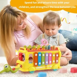 PLUSPOINT School Bus Activity Toy for Kids