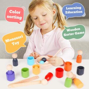 ANVIE & ABEER® Wooden Colour Sorting Toy
