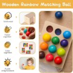 ANVIE & ABEER® Wooden Color Sorting Balls toy