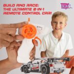 ToyMagic 2-in-1 Building Blocks Convertible to Remote Control Car