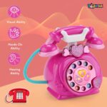 Toyshine Vintage Electronic Multifunctional Rotary Landline Pretend Toy