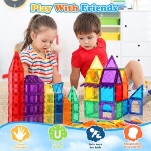 ANVIE & ABEER® Set of 50 Pcs Magnetic Building Tiles for Kids