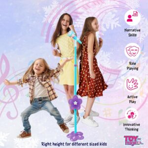 ToyMagic Kids Microphone with Adjustable Stand