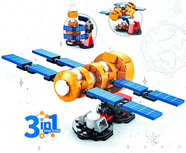 Amitasha 3in1 Space Satellite Exploration Building Blocks