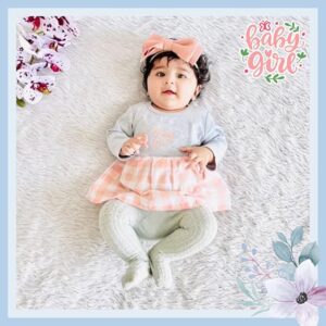 BABY GO Baby Girl's Cotton Knee-Length Pinafore