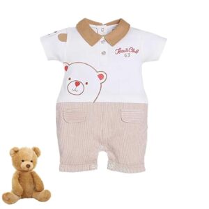 BABY GO Half Sleeve Cotton Round Neck Romper