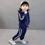 Baby Boys & Baby Girls Velvet Casual Track Suit