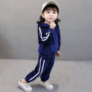 Baby Boys & Baby Girls Velvet Casual Track Suit