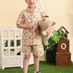 Baby Boys Cotton Printed Shirt and Nikkar