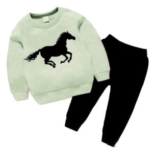 Baby Boys & Girls Cotton Regular Fit Full t-shirt & pant