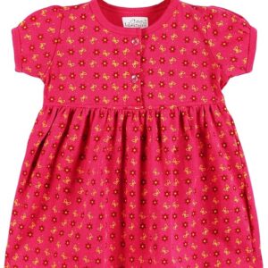 Baby Girl’s Cotton Knee Length Dress Frock
