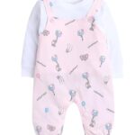 Baby Girls Full Sleeves Dungaree Set