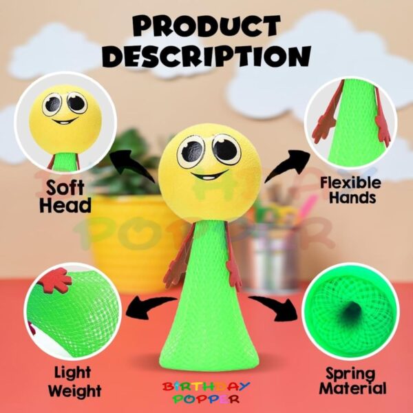 Birthday Popper Emoji Jump Toy