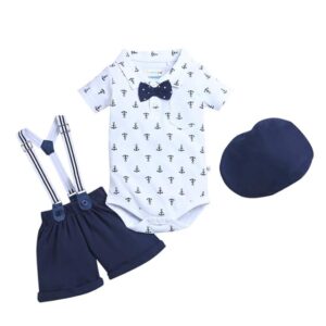 Boys Cotton Bodysuit & Short Set
