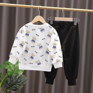 Boy's Cotton Printed Sweatshirt with Pant