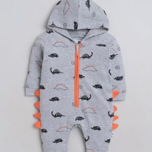 Boys Full Sleeves Fashion Trendy Sleepsuit With Hood