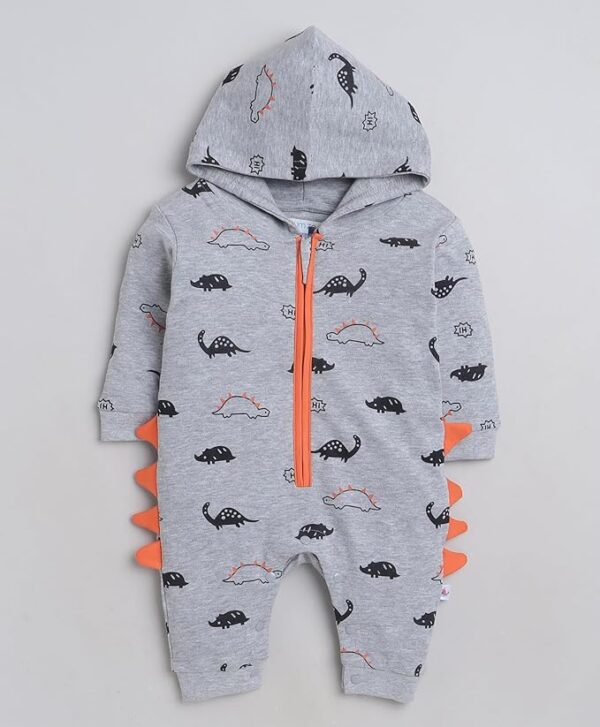 Boys Full Sleeves Fashion Trendy Sleepsuit With Hood