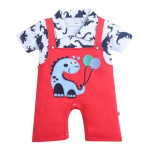 Boys Half Sleeves Thigh Length Romper