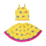 DIAMO Girls' Cotton Lehenga Choli