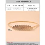 Fashion Golden Stretchable Waist Chain Belt for Girls