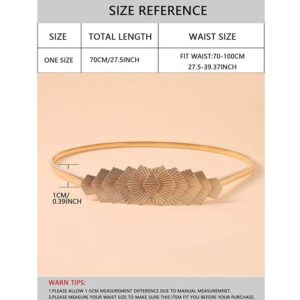 Fashion Golden Stretchable Waist Chain Belt for Girls