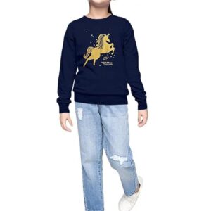 Girls Premium Cotton Round Neck Full Sleeves Sweatshirt