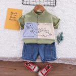 Half Sleeve Shirt & Denim Shorts for Infant