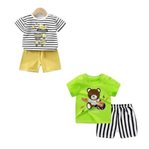 Half Sleeve T-shirt and Shorts Clothing Set