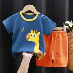 JCB Truck Print T-Shirt And Shorts
