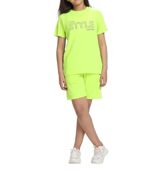 KIDS Girl's Cotton Casual Tshirt Shorts Set