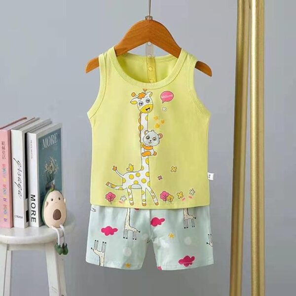 Kids Sleeveless T-Shirt & Shorts