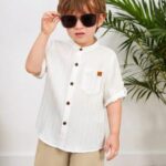 Short Sleeve Shirt With Pocket Short