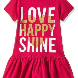 T2F Girls Printed Regular Casual Dress