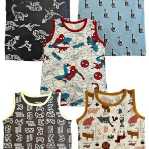 Totz Touch Boys Regular Fit Sleeveless T Shirt
