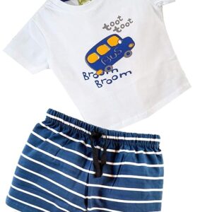 Trendy Half Sleeves T-Shirt and Shorts Set