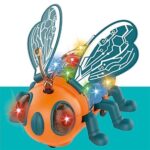 Rk Toys Bee Musical Toy Battery Operated Transparent Gear Happy Bee for Kids