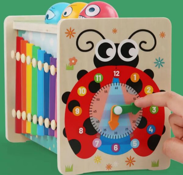 TOYARTSY Wooden Multifunctional Pounding Toy with Xylophone
