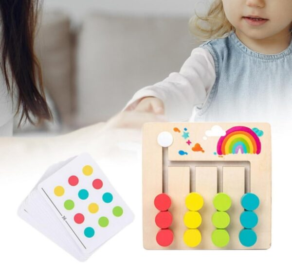 TOYARTSY Brain Teasers with Matching Colors & Shapes