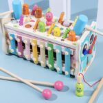 TOYARTSY 7-in-1 Wooden Hammering Pounding Toy